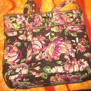 Vera Bradley large tote - "English Rose" retired